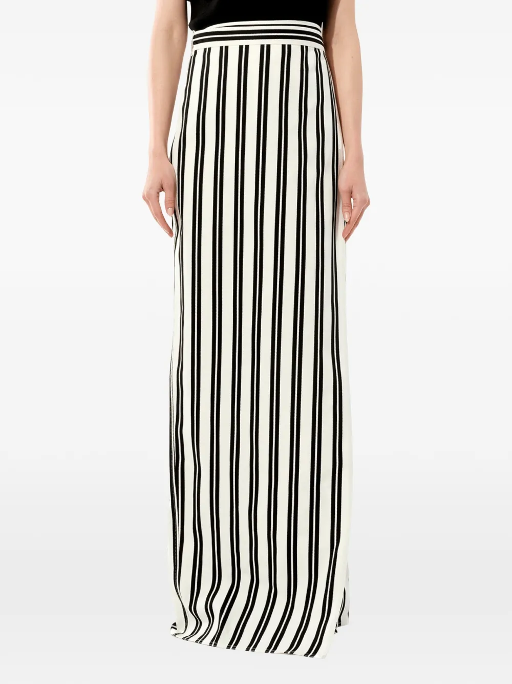 Balenciaga Chilie striped maxi skirt - Bianco