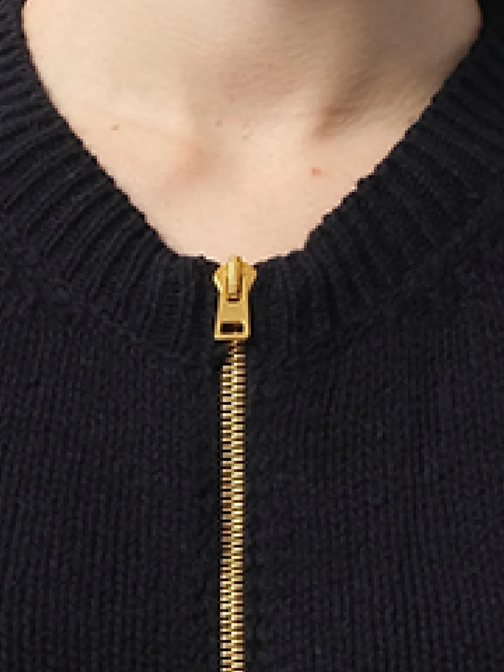 Lanvin Vest met ruches en rits Blauw