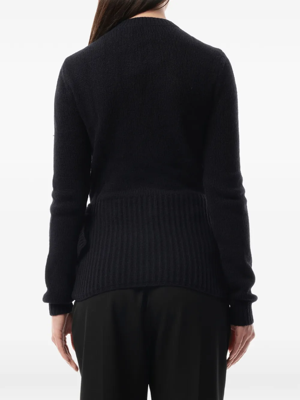 Lanvin Vest met ruches en rits Blauw