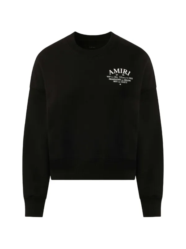 AMIRI Arts District logo-print Sweatshirt | Black | FARFETCH
