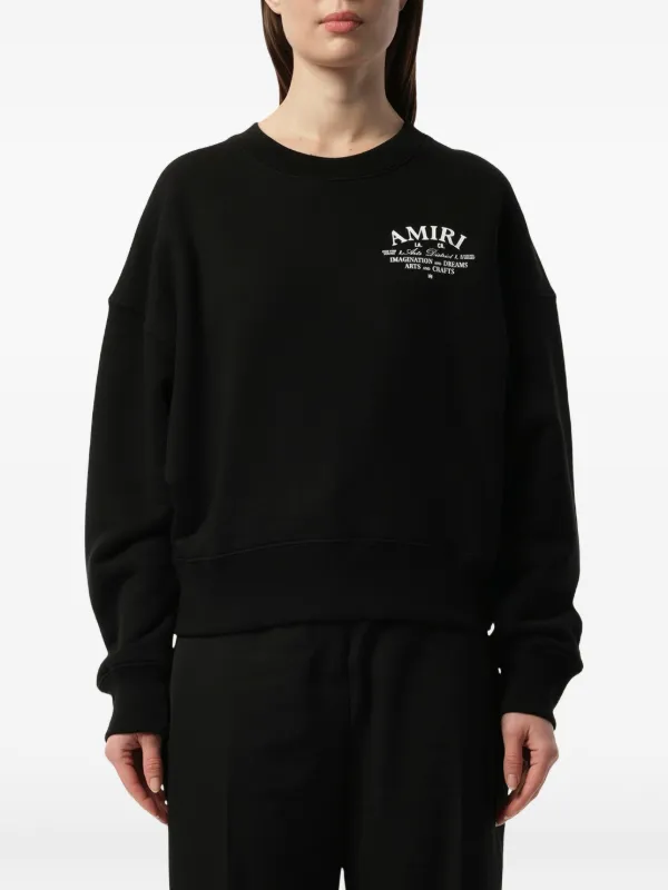AMIRI Arts District logo-print Sweatshirt | Black | FARFETCH