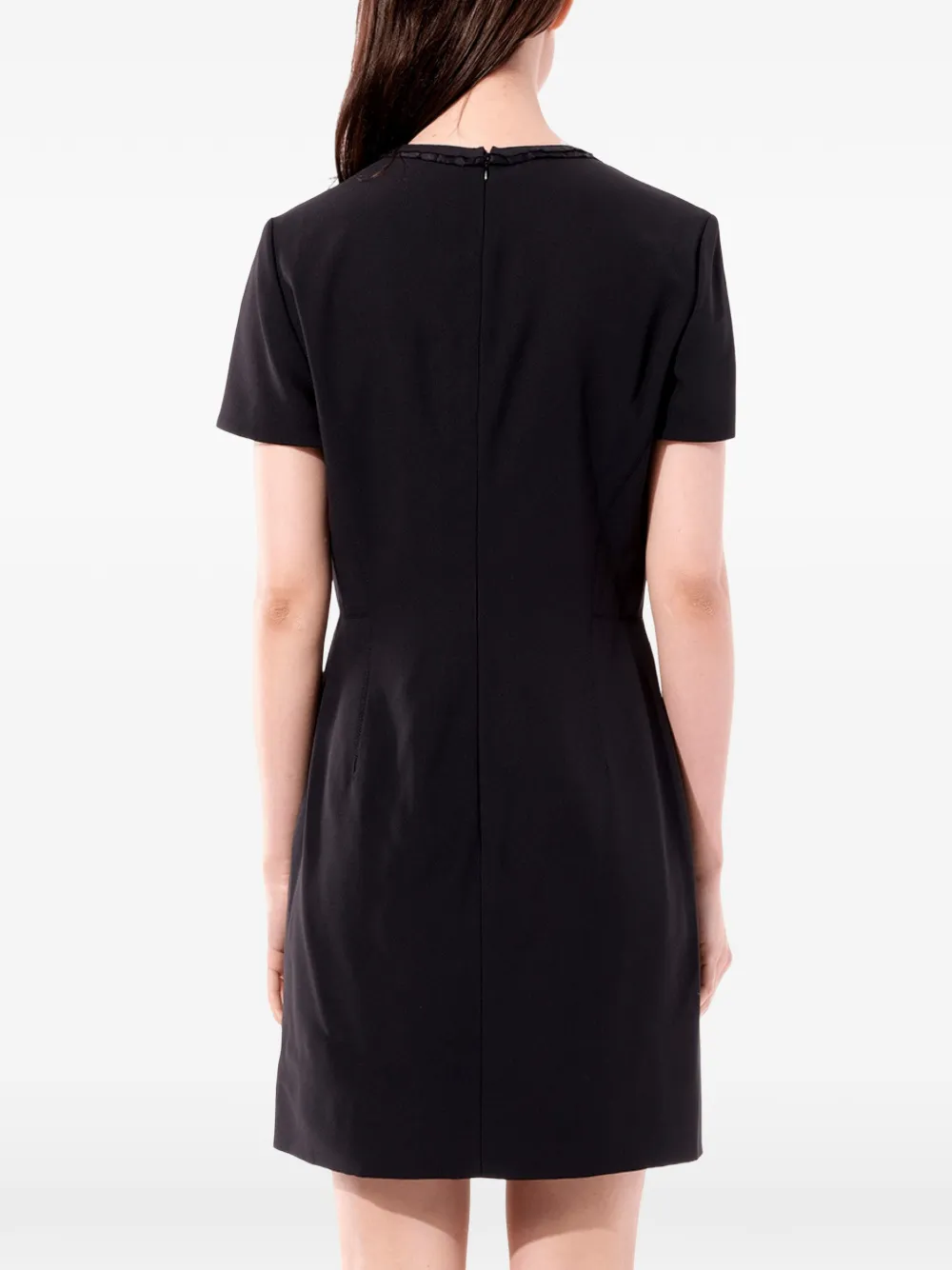 Balenciaga Jurk met ruches en binnenstebuiten Zwart
