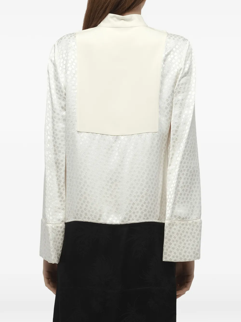 Alexander McQueen Mini-jurk met lange mouwen en knopen Wit