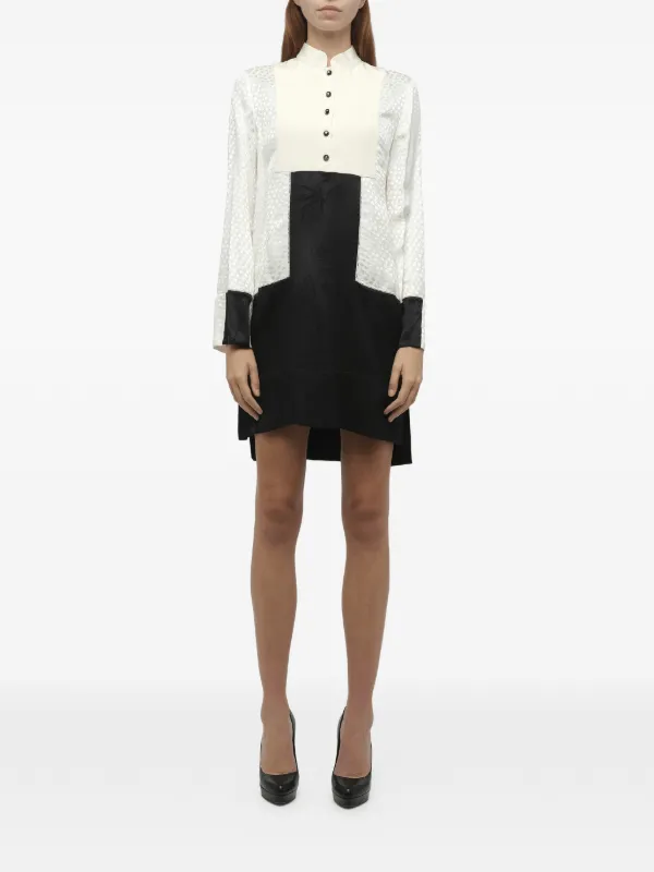 alexander mcqueen long sleeve dress Alexander Mcqueen Long Sleeve Buttoned Mini Dress