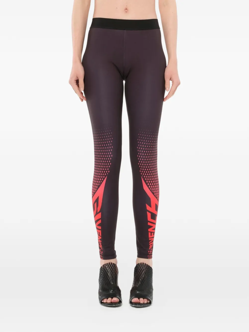 Givenchy logo-print leggings - Schwarz