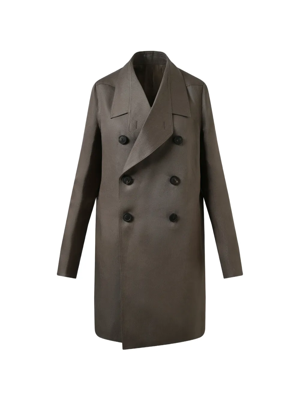 Rick Owens Officer double-breasted coat - Marrone