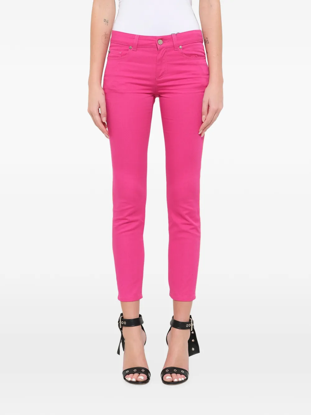 Alexander McQueen belt-loop skinny-fit jeans - Rosa