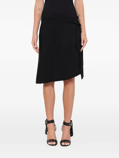 Lanvin asymmetric ruffled midi skirt