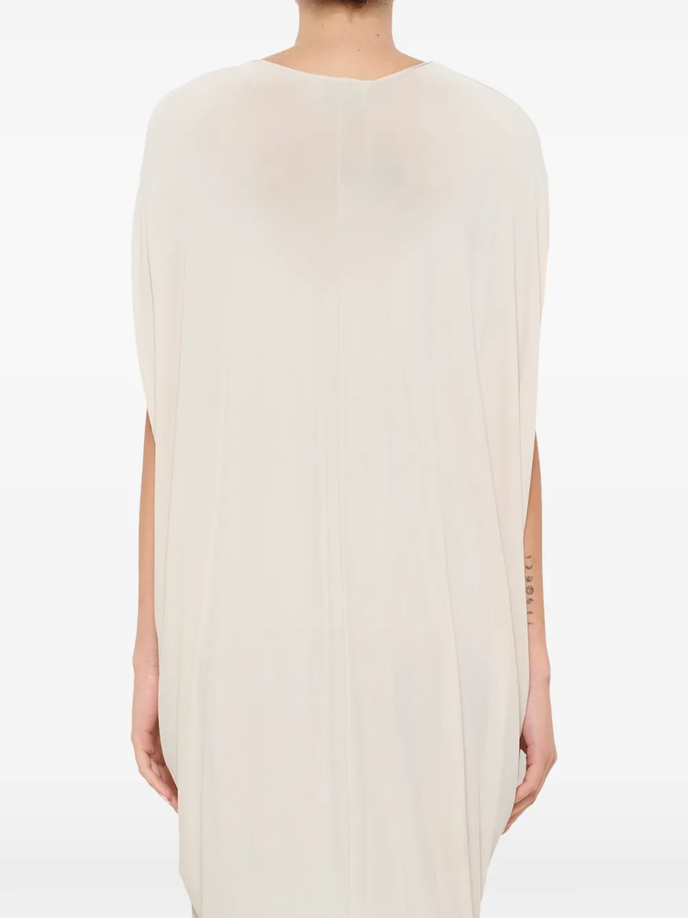 Lanvin Gedrapeerde midi-jurk Wit