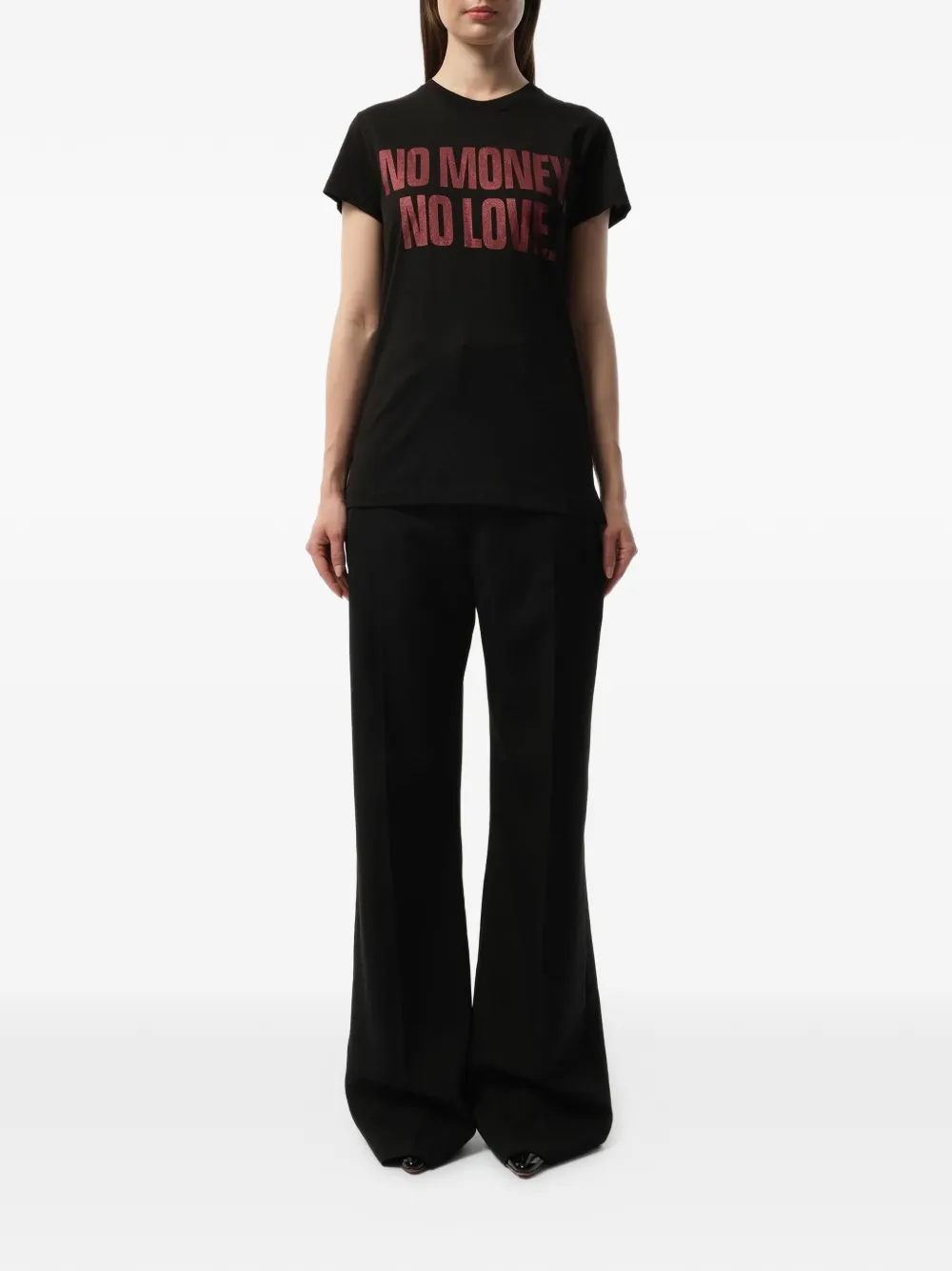 Mastermind Japan T-shirt met tekst Zwart