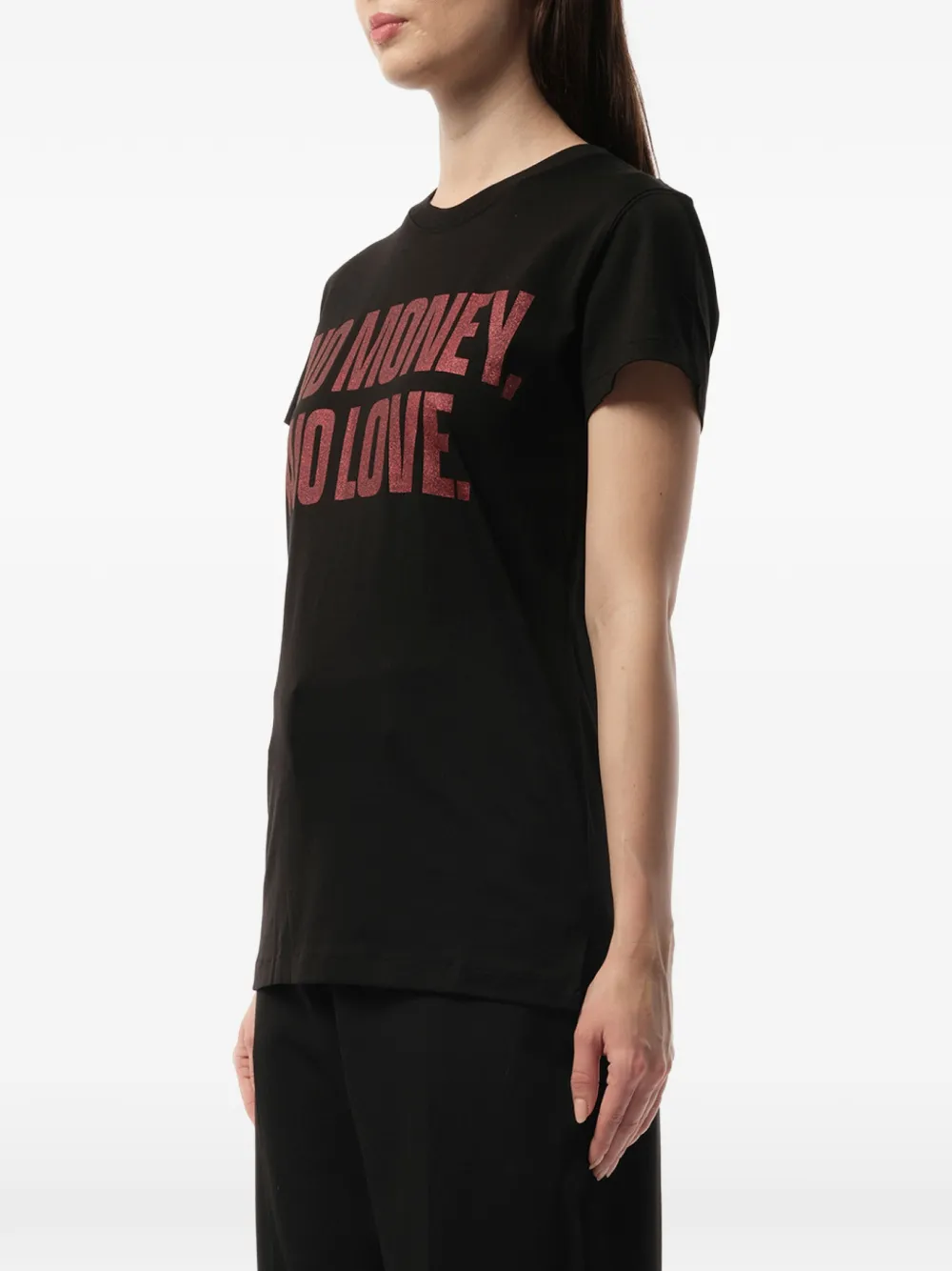 Mastermind Japan T-shirt met tekst Zwart