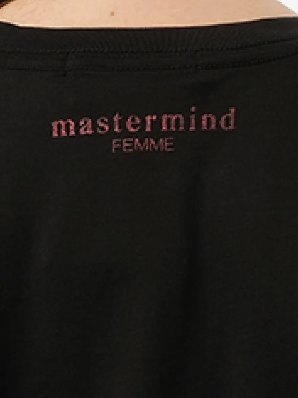 Mastermind Japan T-shirt met tekst Zwart
