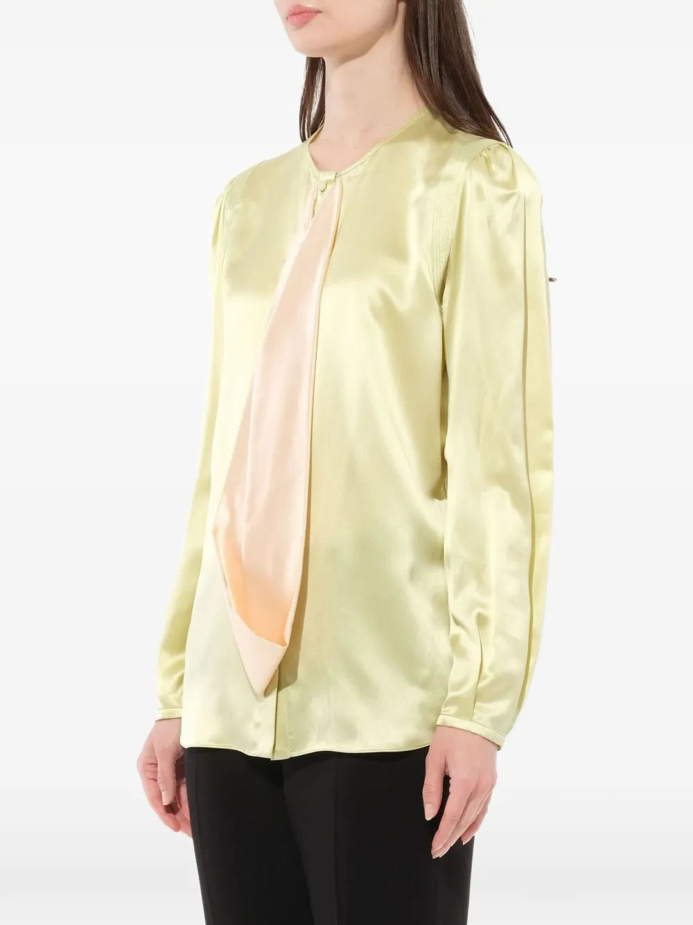  Givenchy Camisa Podium De Manga Larga - Verde 