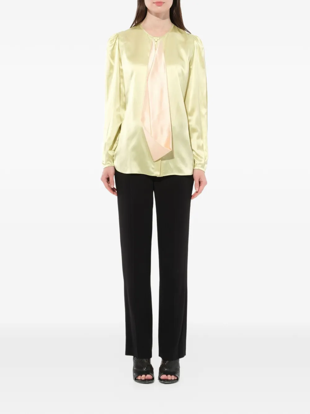  Givenchy Camisa Podium De Manga Larga - Verde 