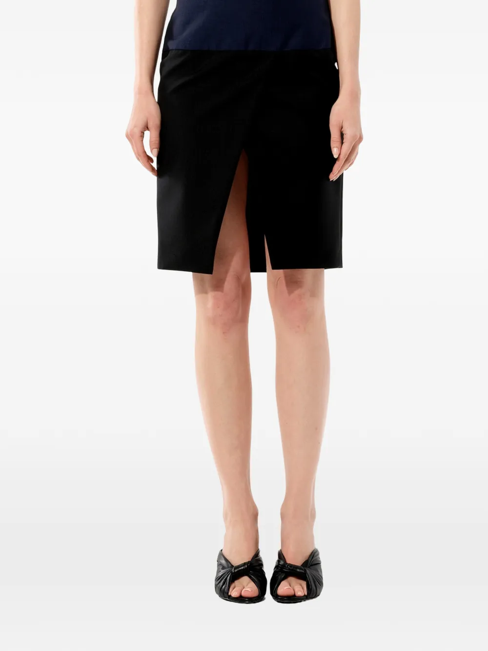 Balenciaga wrap-front pencil skirt - Nero