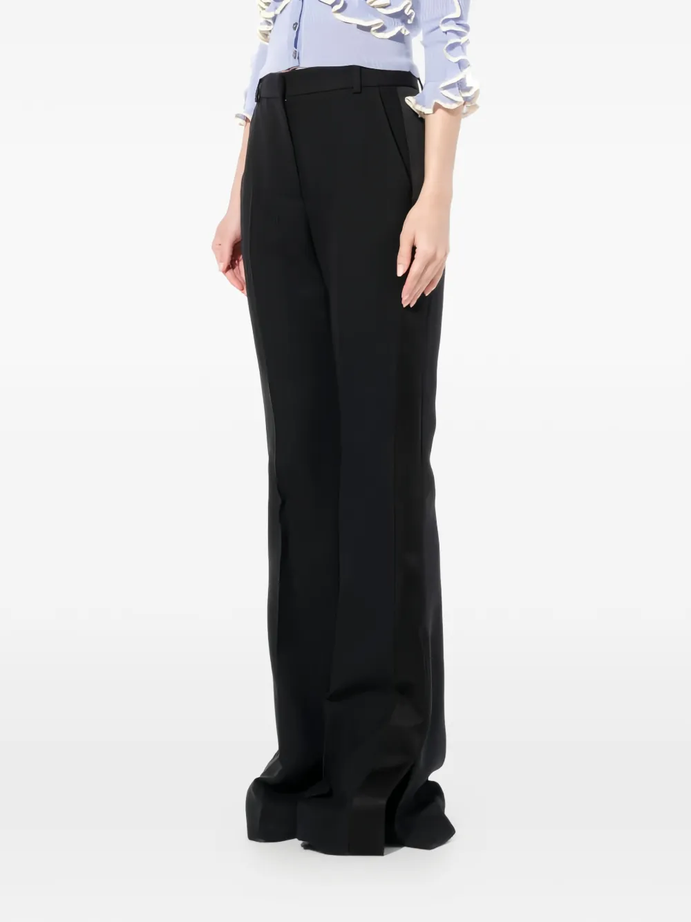 Alexander McQueen Lichte wollen broek Zwart
