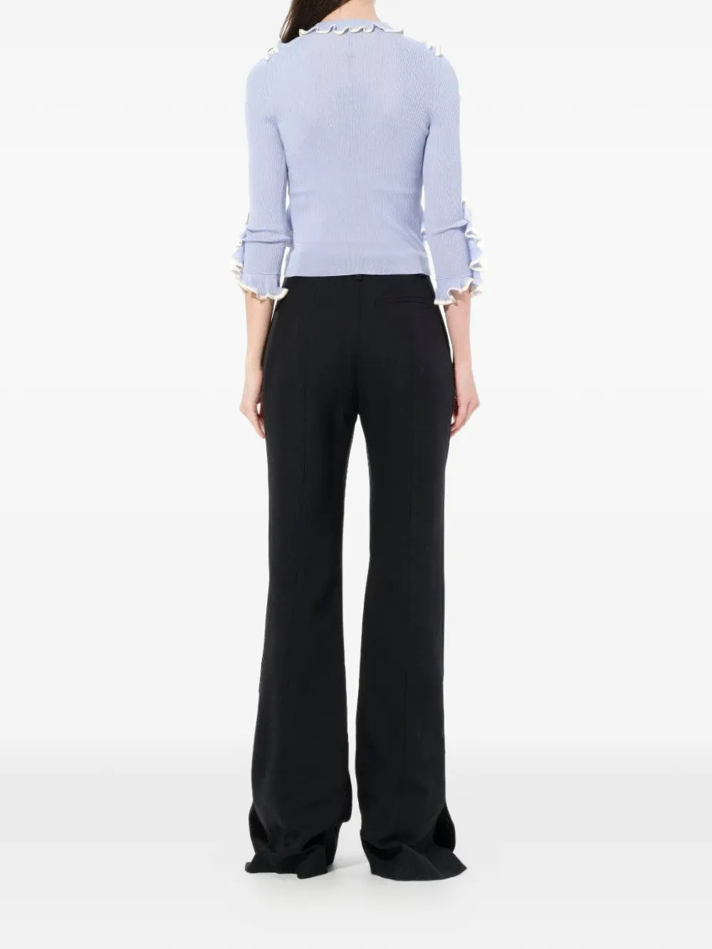 Alexander McQueen Lichte wollen broek Zwart