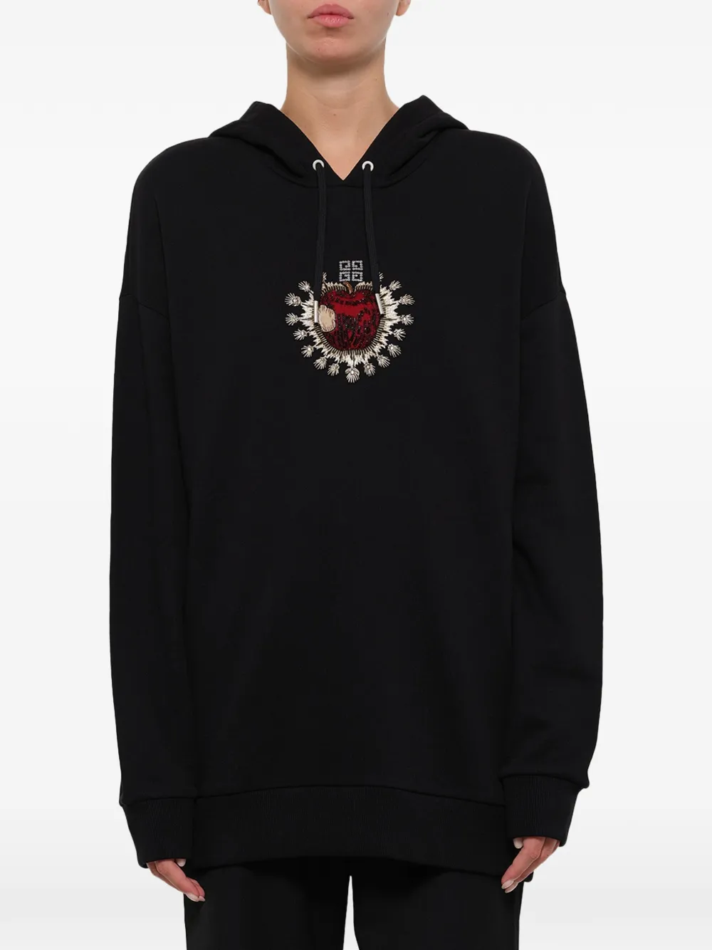 Givenchy Sacred Apple graphic-detail hoodie - Nero