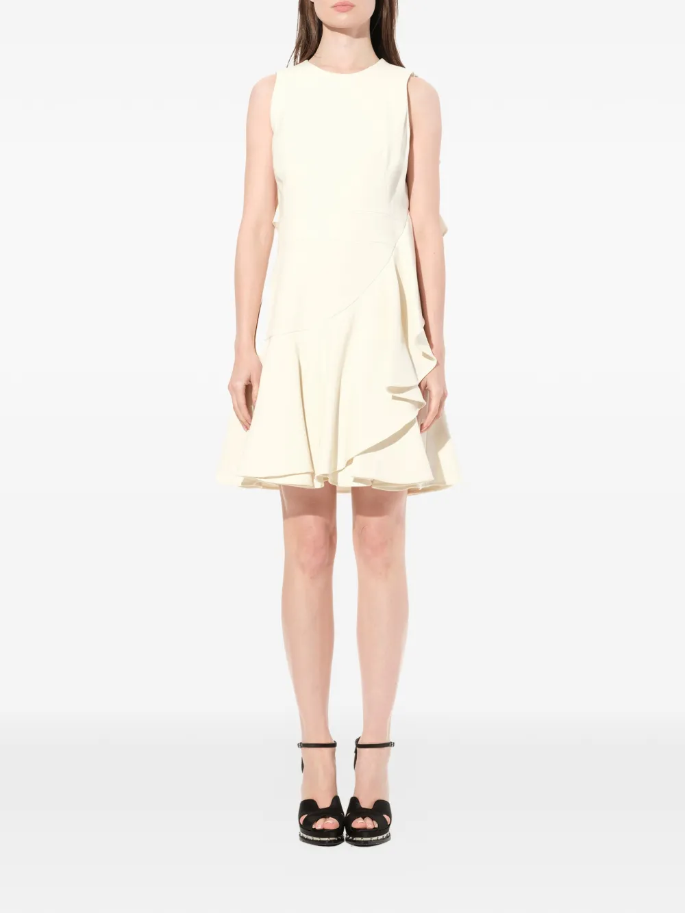 Alexander McQueen Mouwloze jurk Beige
