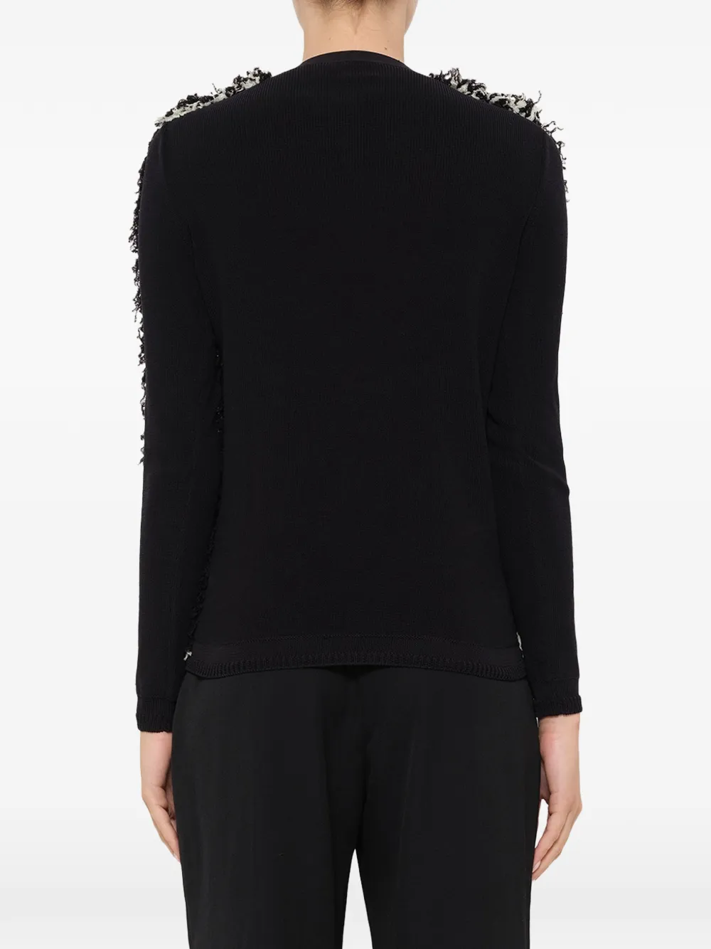 Lanvin Jack met franje afwerking en knopen Zwart