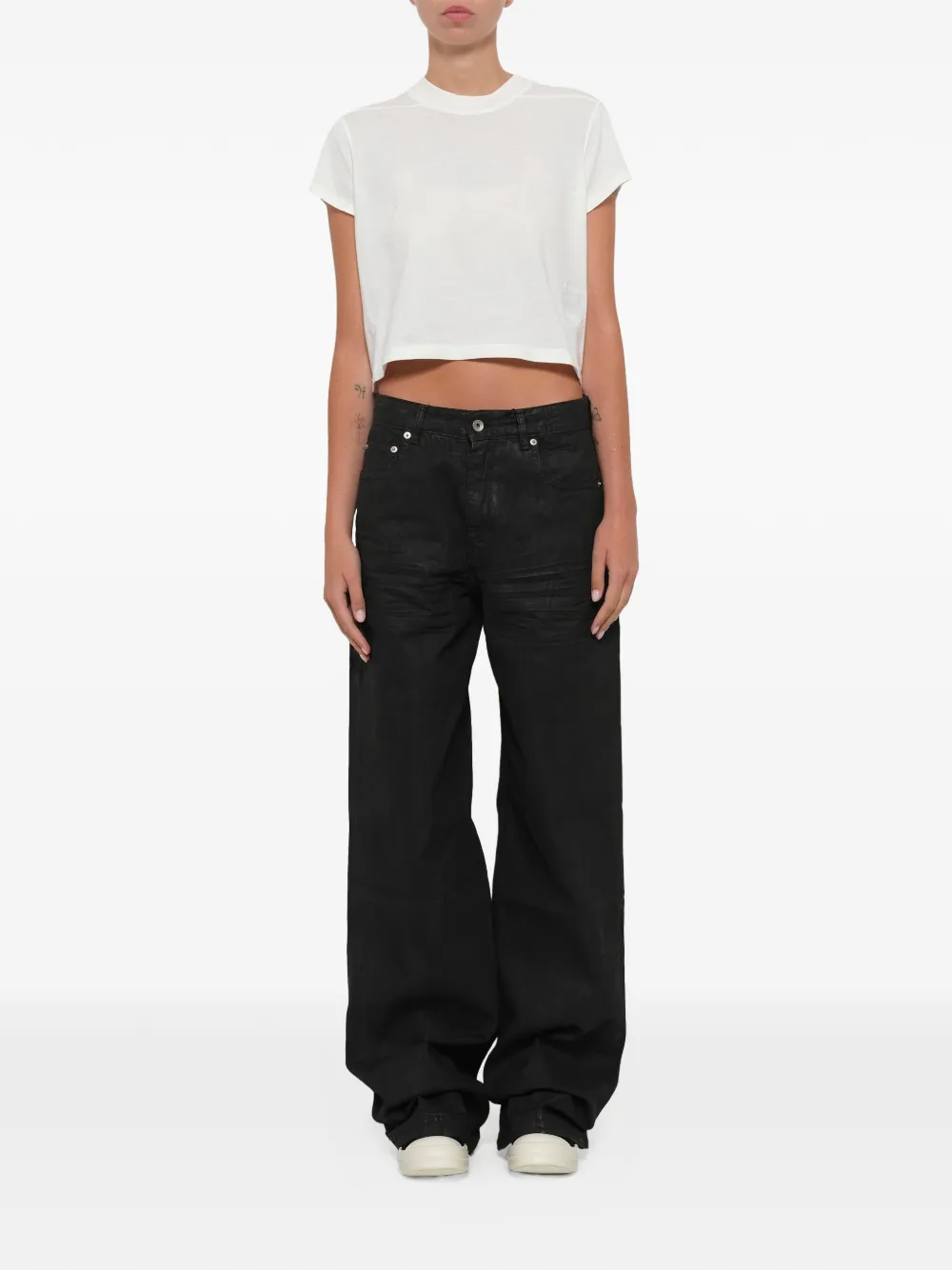 Rick Owens DRKSHDW Small Level T-shirt Wit