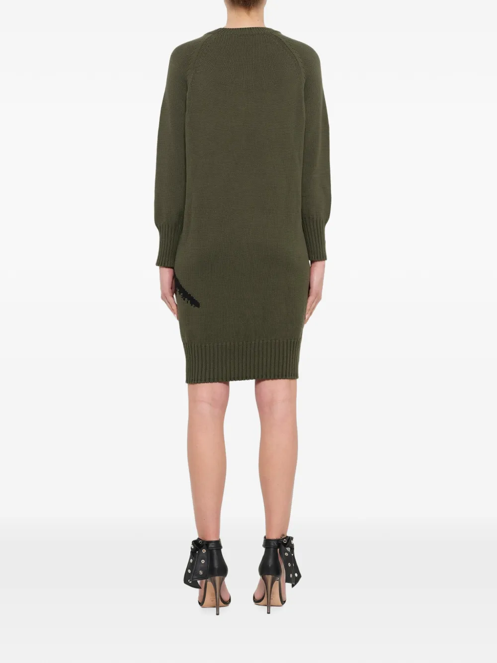 Kenzo Gebreide mini-jurk Groen
