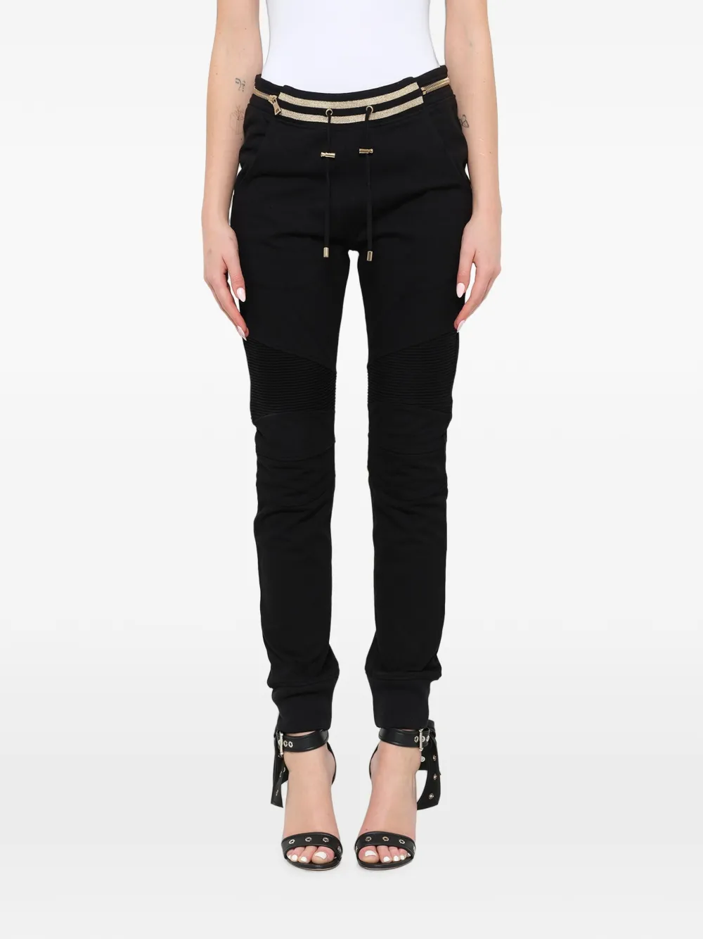 Balmain Biker jersey trousers - Nero