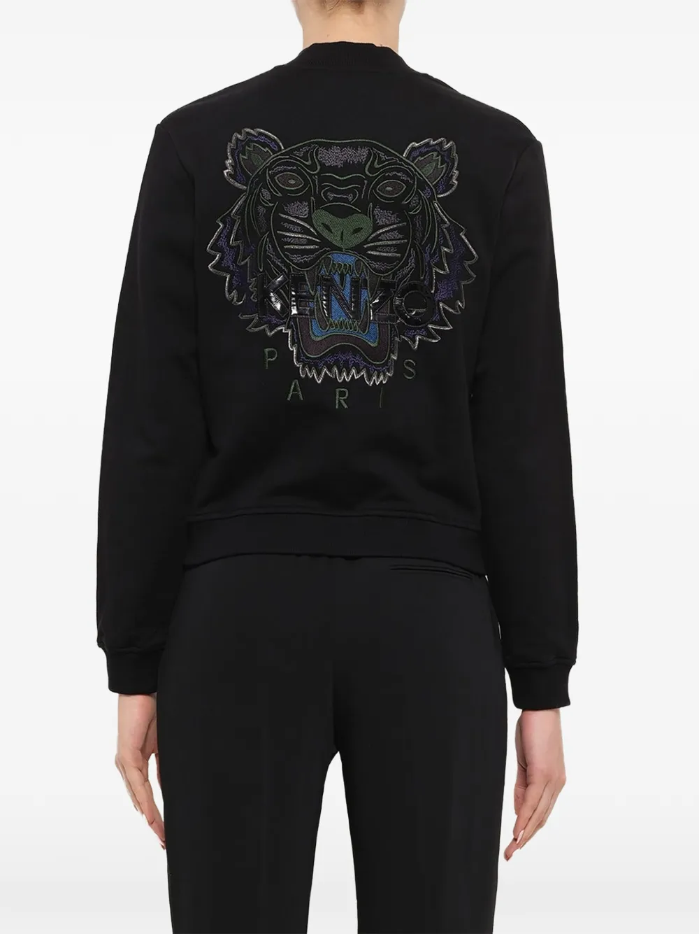 Kenzo Bomberjack met geborduurde tijger Zwart