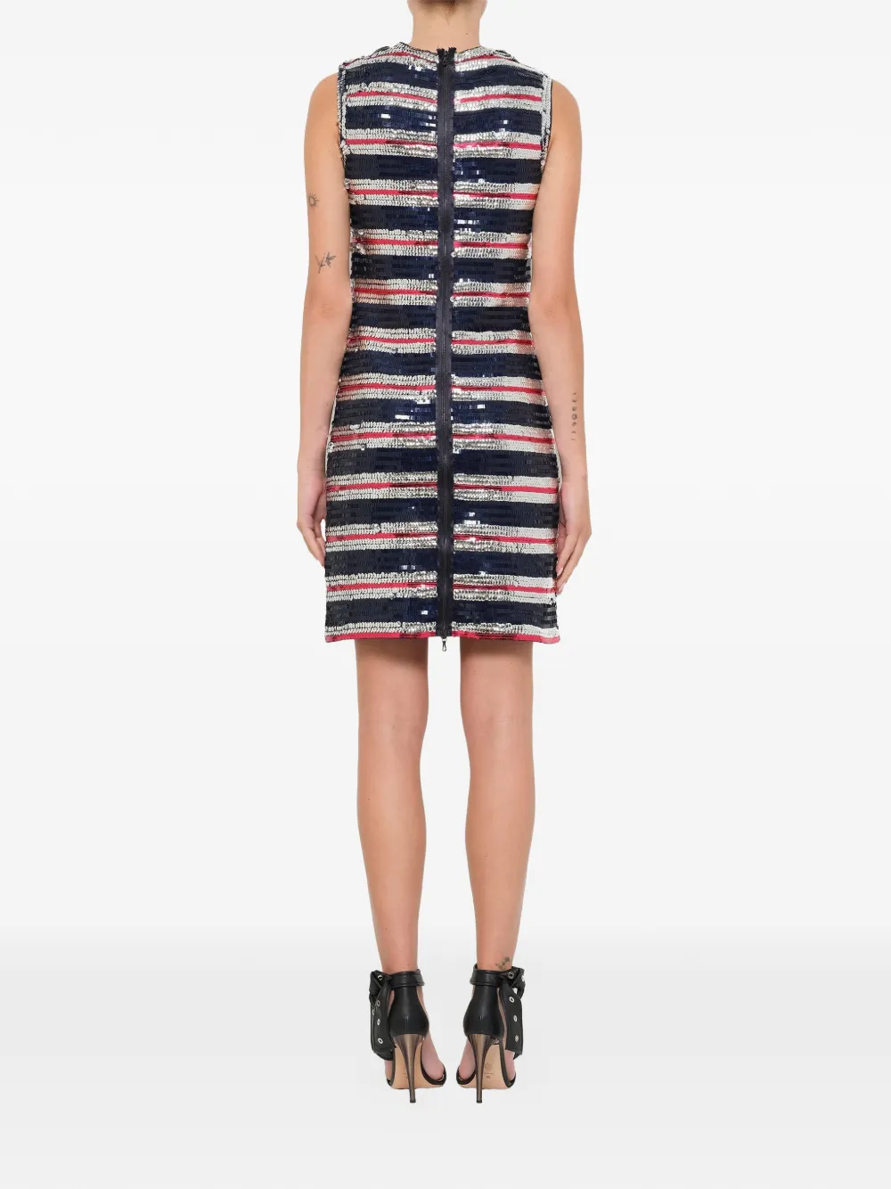 Lanvin Mini-jurk verfraaid met pailletten Blauw