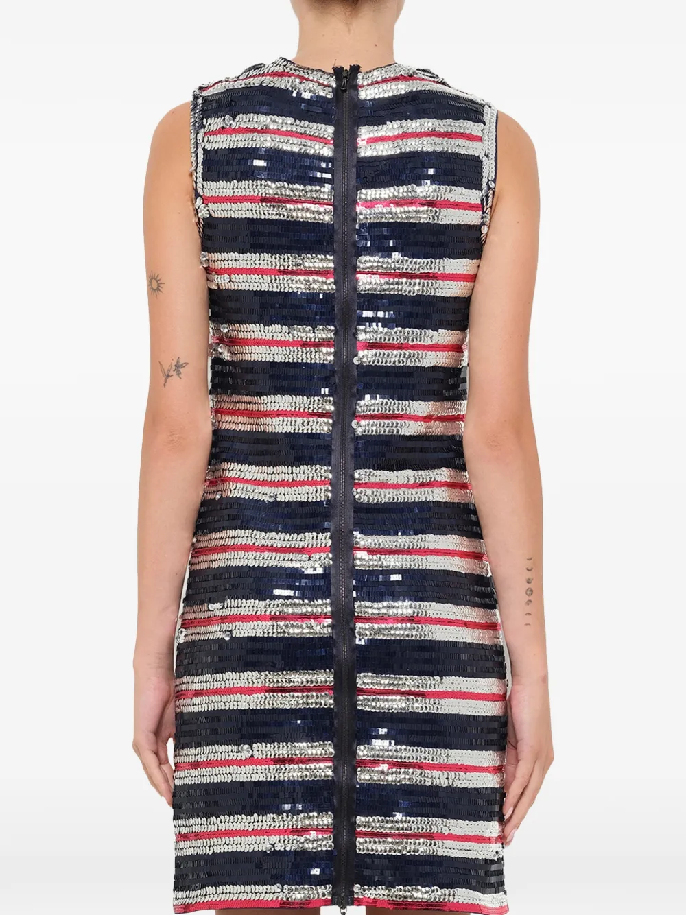 Lanvin Mini-jurk verfraaid met pailletten Blauw