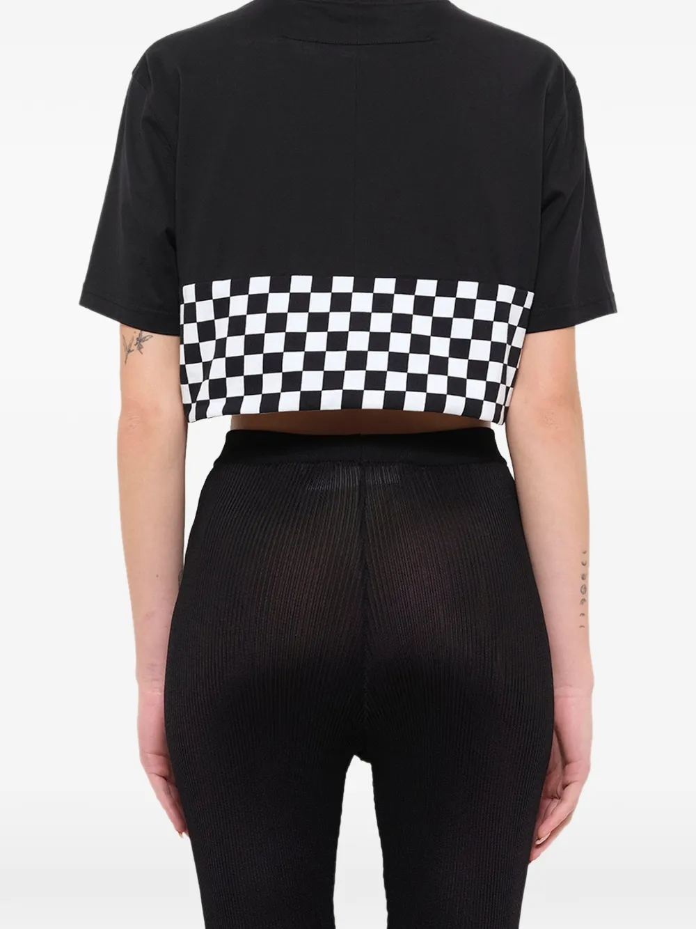 Givenchy Podium Cb cropped T-shirt Zwart