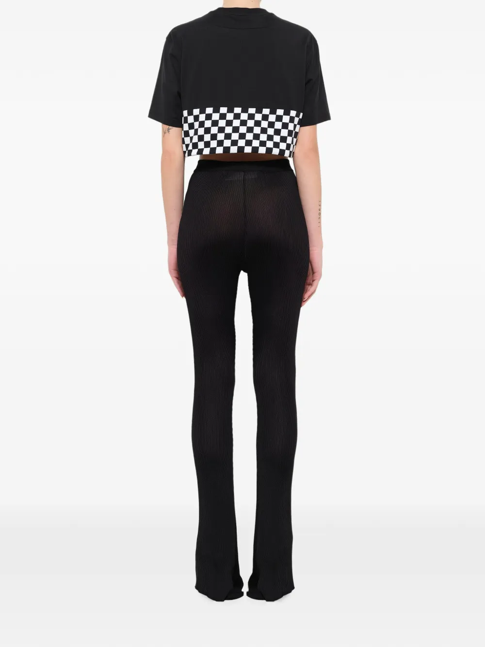 Givenchy Podium Cb cropped T-shirt Zwart
