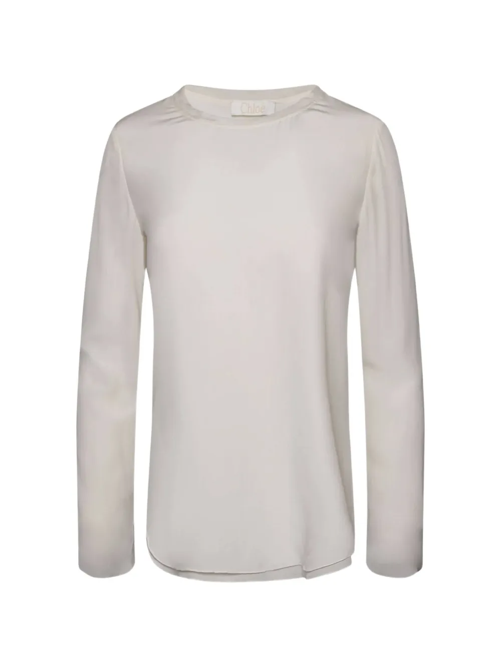 Chloé double-layered side-slit T-shirt - Weiß
