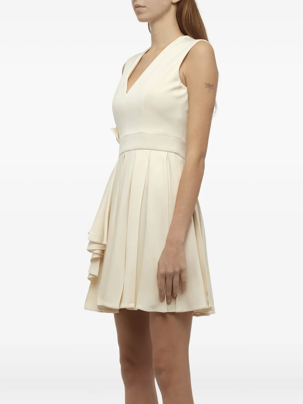 Alexander McQueen Mouwloze mini-jurk Wit