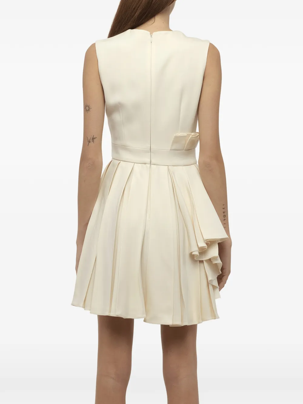 Alexander McQueen Mouwloze mini-jurk Wit
