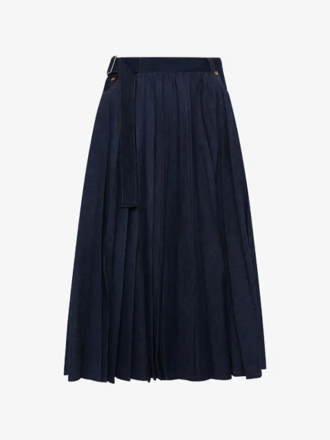 sacai denim skirt