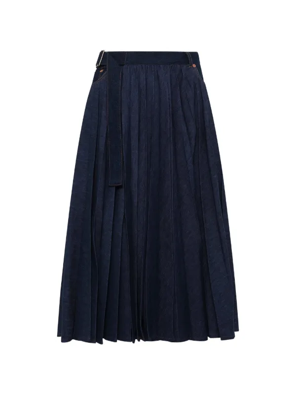 sacaiデニムスカート Sacai デニムスカート | ブルー | FARFETCH JP