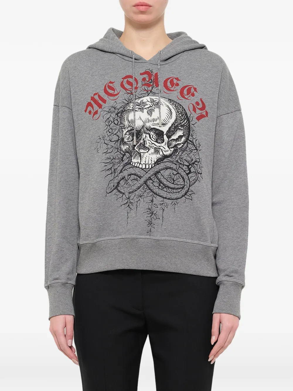 Alexander McQueen Jungle Skull hoodie - Grey