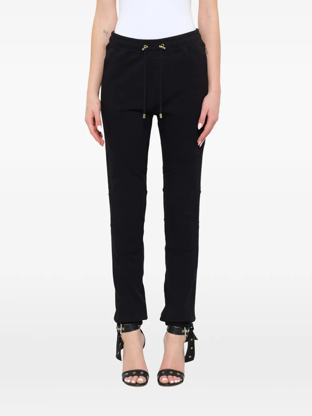 Balmain piping track pants - Nero