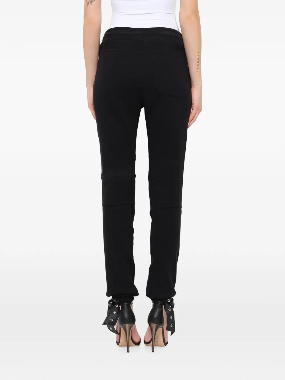 Balmain Piping Track Pants in Black, view 4