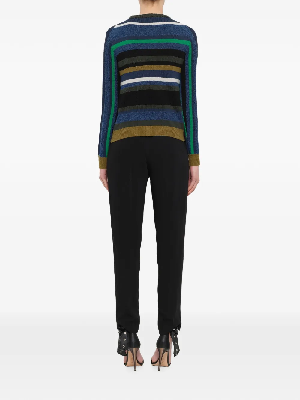 Kenzo striped crew-neck sweater Blauw
