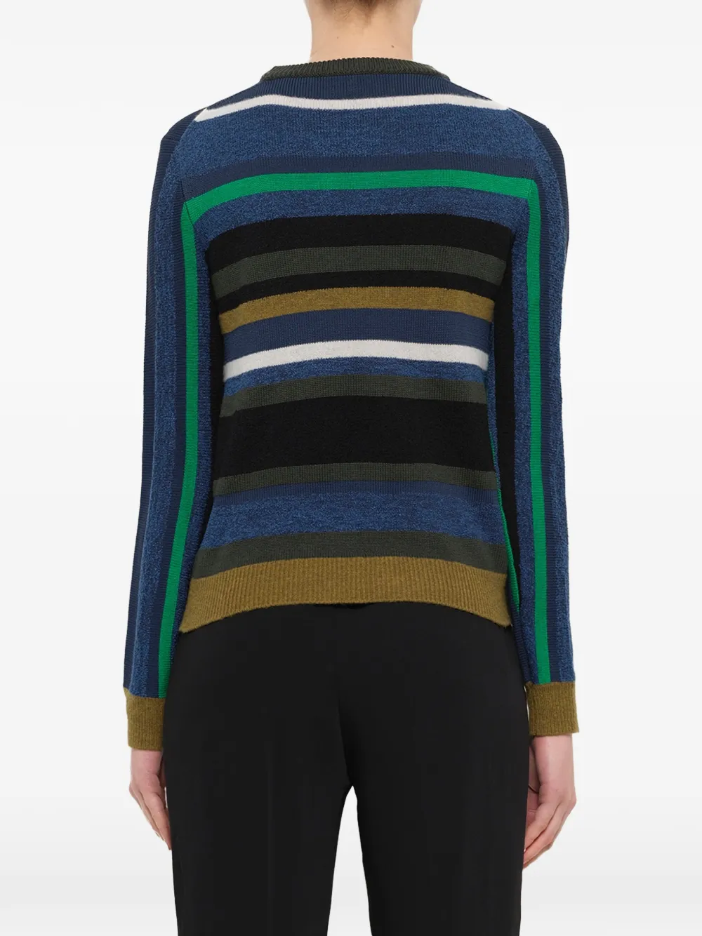 Kenzo striped crew-neck sweater Blauw