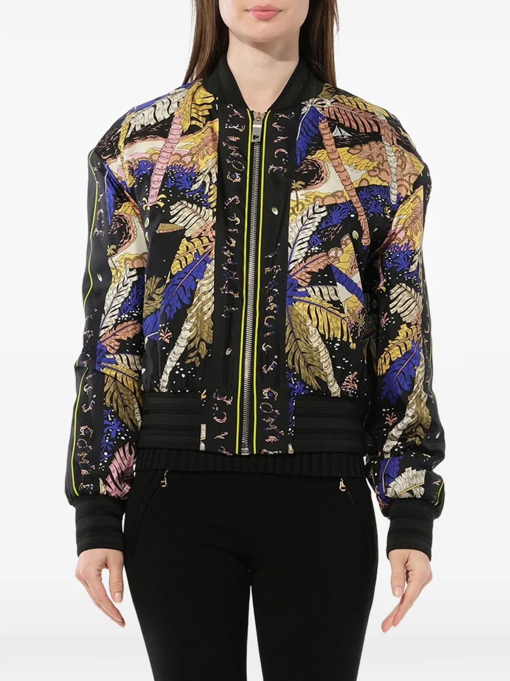 PUCCI print-detail bomber jacket - Nero