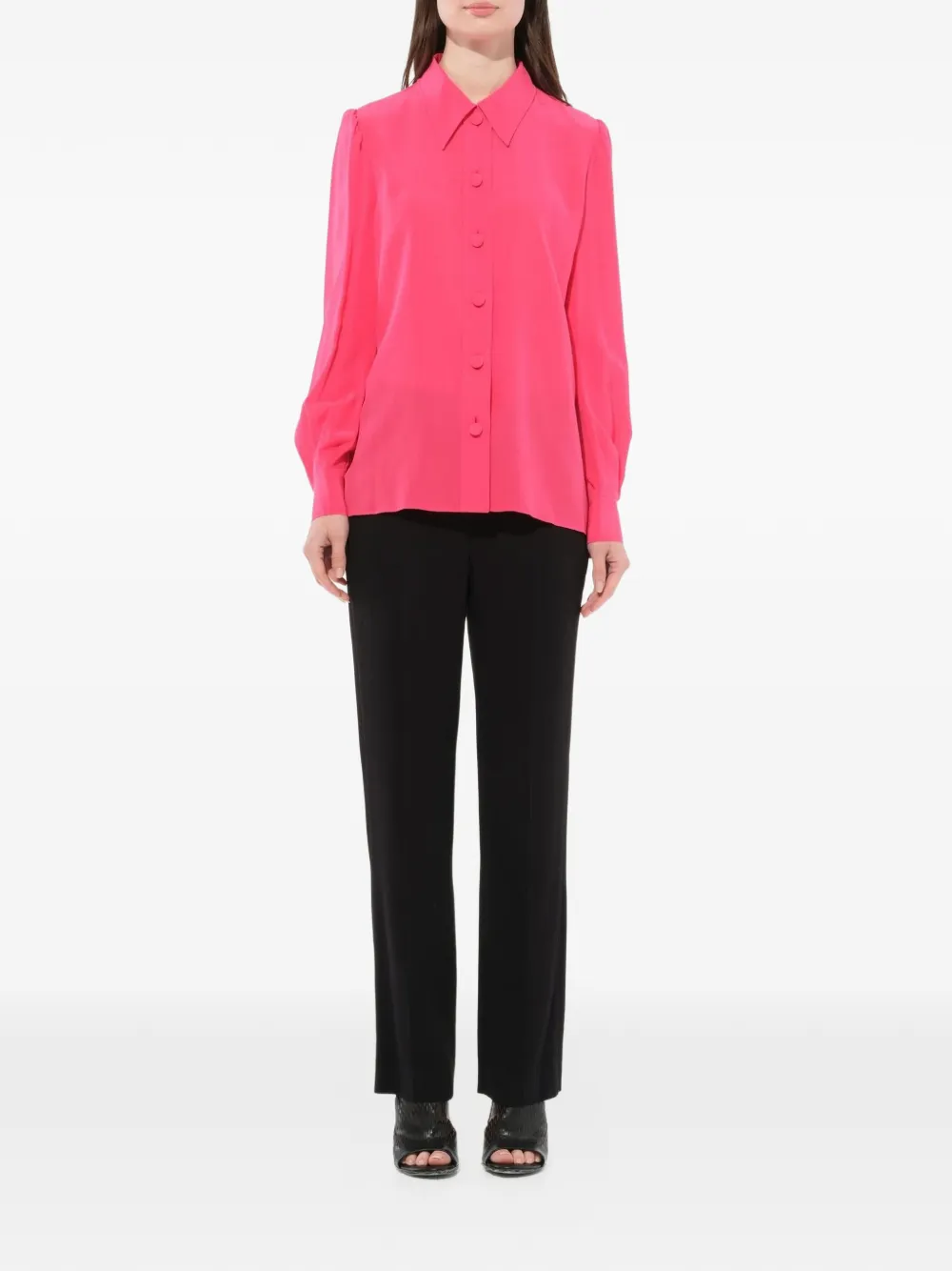  Givenchy Camisa Con Botones - Rosa 