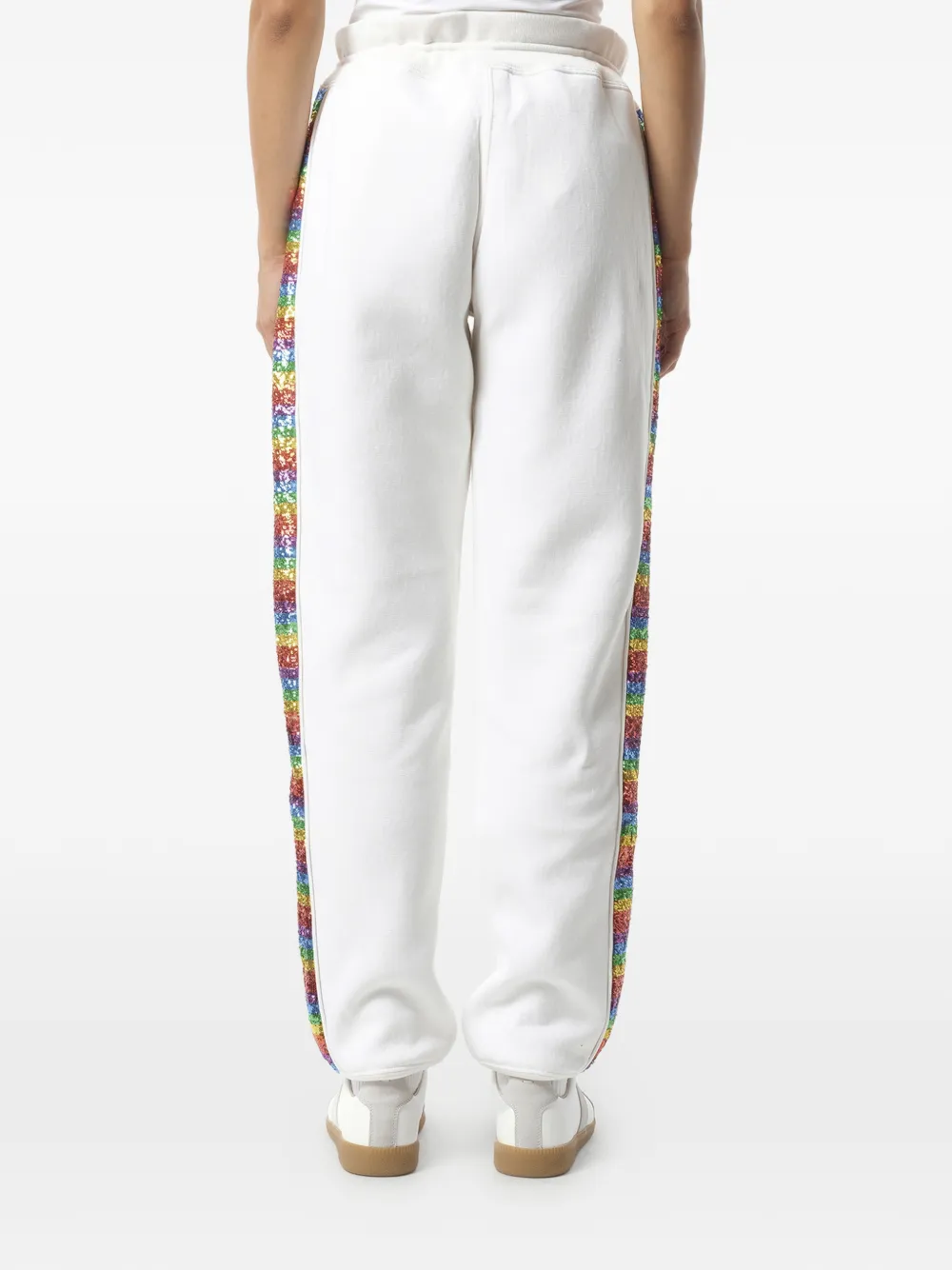 Marc Jacobs Trainingsbroek met glitterstreep Wit