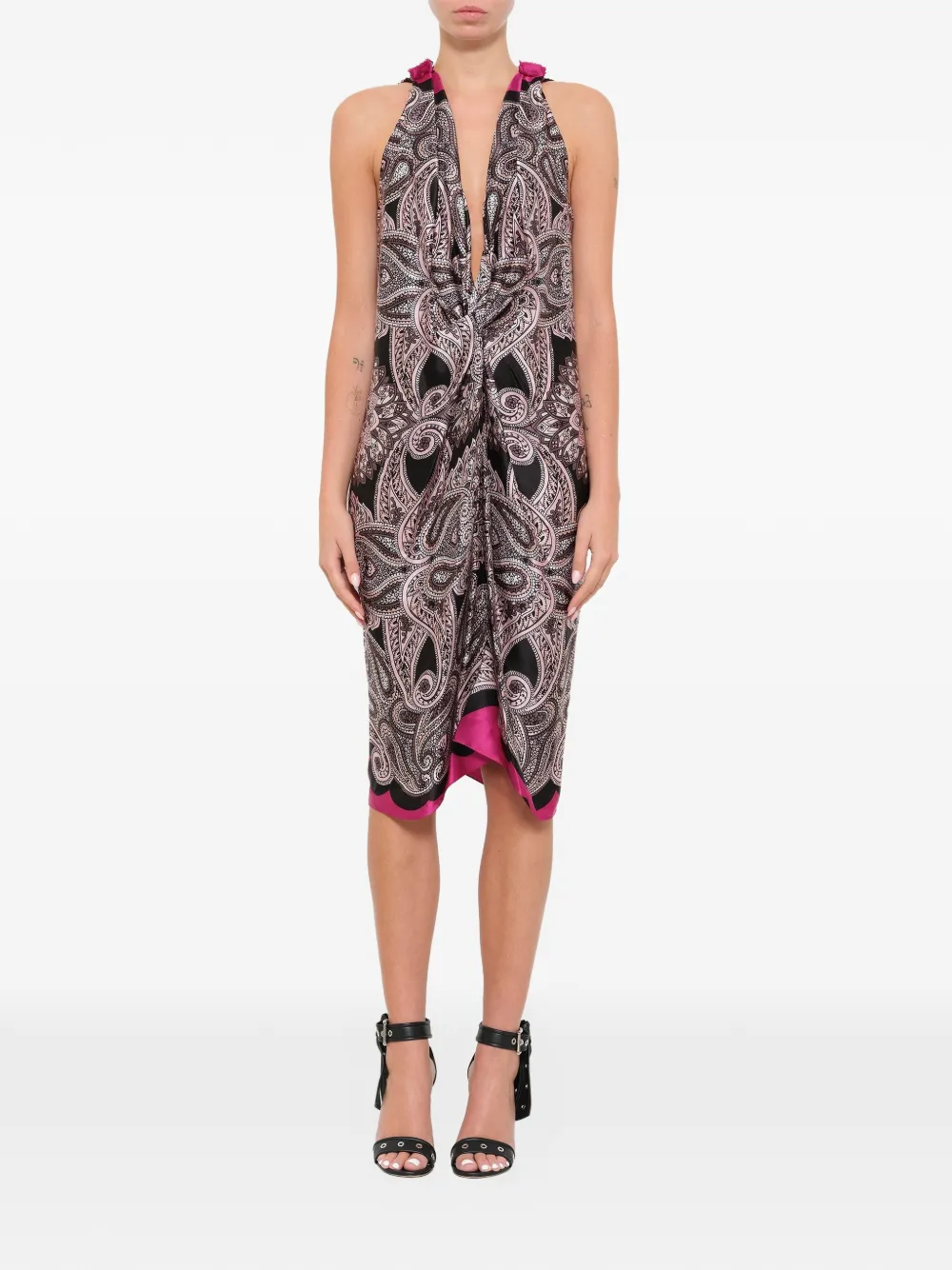 Lanvin Jurk met paisley-print Roze