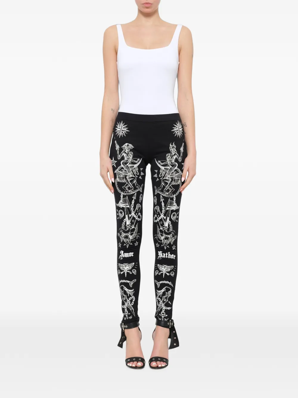 Givenchy Legging met tattoo-print Zwart