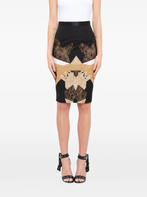 Givenchy lace-panelled midi skirt