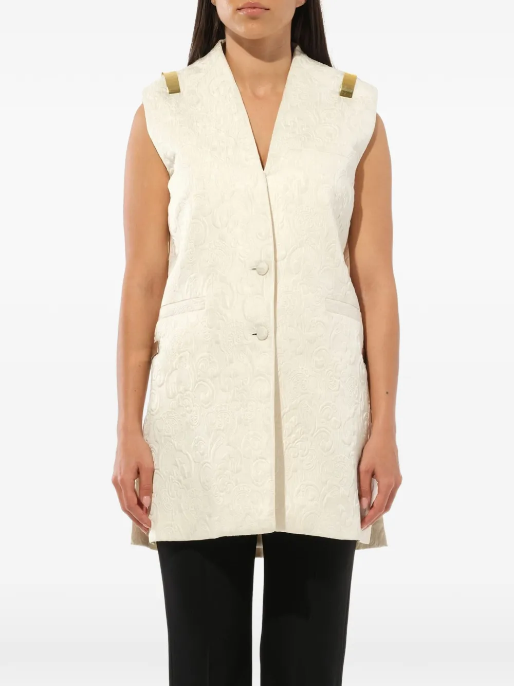 Givenchy paisley-jacquard waistcoat - Toni neutri