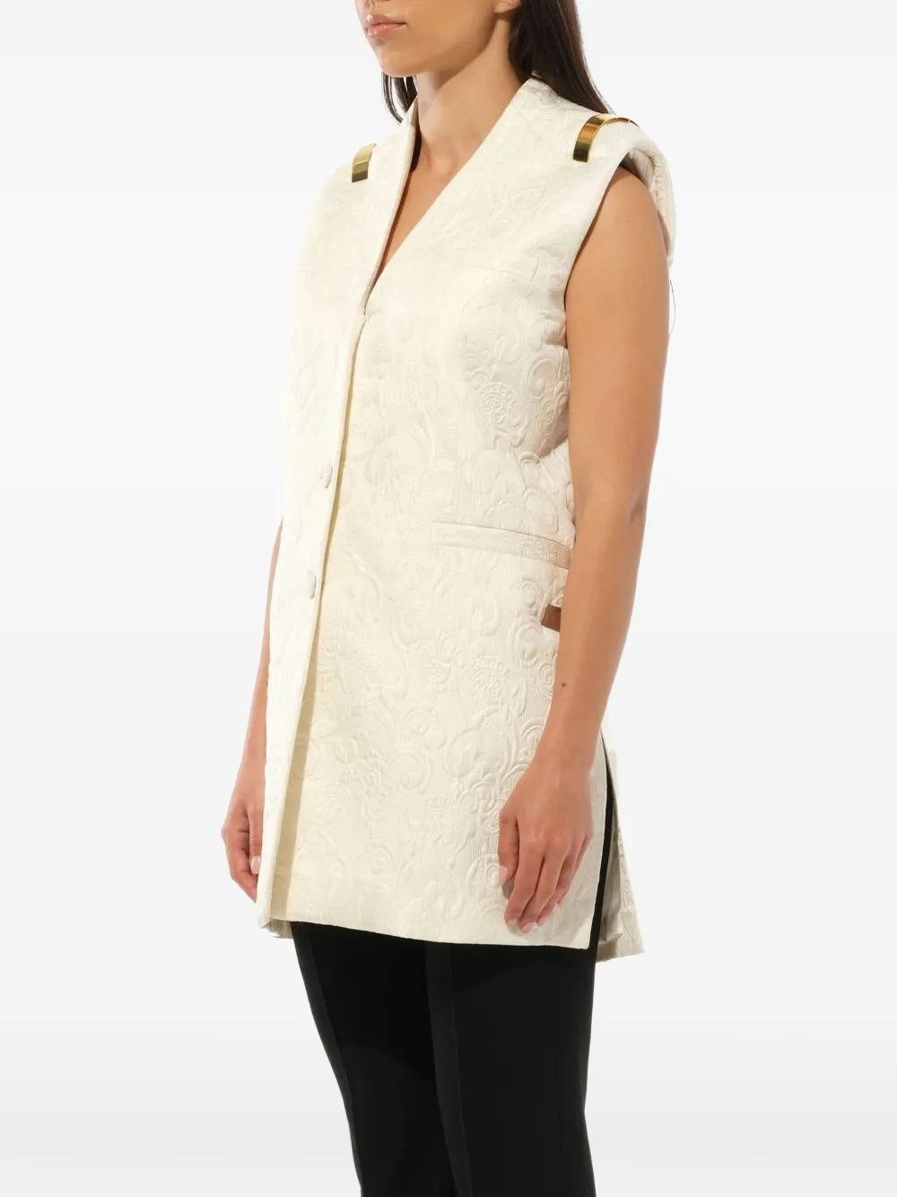 Givenchy Gilet met paisley jacquard Beige